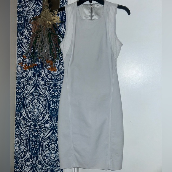 ❤️‍🩹EUC UNIQUE Helmut Lang Prism Compress Twill Sleeveless Bodycon Mini Dress🥰 - Picture 5 of 11